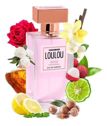 Perfume Al Haramain Loulou Rose Edp 100ml Para Mulheres - Imagem 3
