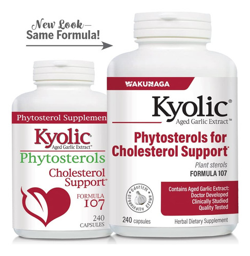 Suplemento Kyolic Aged Alho Extract Formula 107 240 Cápsulas - Imagem 5