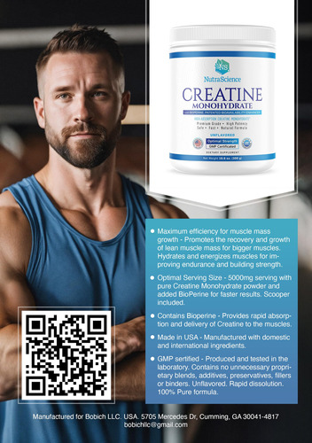 Suplemento Nutrascience Creatina Monohidratada Em Pó 300g - Imagem 6