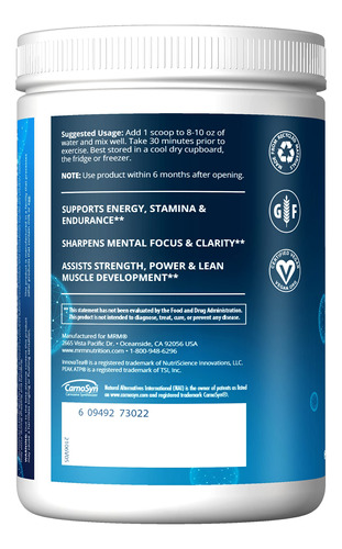 Pó Pré-treino Mrm Nutrition Driven Mixed Berry Flavor - Imagem 3