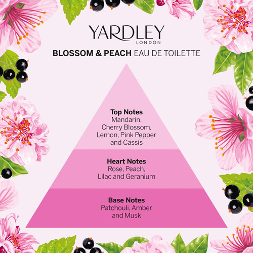 Perfume Yardley London Flor De Cerejeira E Pêssego 125ml - Imagem 4