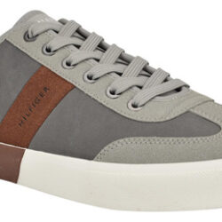 Tênis Tommy Hilfiger Pandora Para Homens Cinza/conhaque Tama