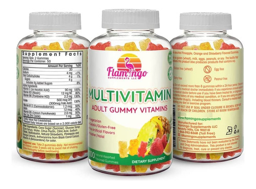 Gomas Multivitamínicas Flamingo Supplements Vegan 100 Gummie - Imagem 4