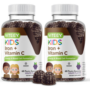 Gomas De Ferro Viteey Para Crianças Com Vitamina C 120 Gomas