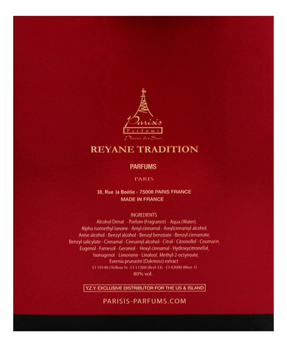 Perfume Reyane Tradition Acqua Di Parisis Magic Red 100ml Ed - Imagem 7