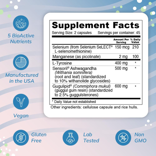 Suplemento | Recursos De Bem-estar | Thyroid Helper 90 Cápsu - Imagem 3