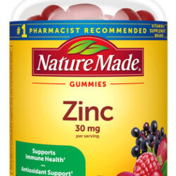 Suplementos De Zinco Feito Na Natureza, Gomas De 30 Mg, 60 U