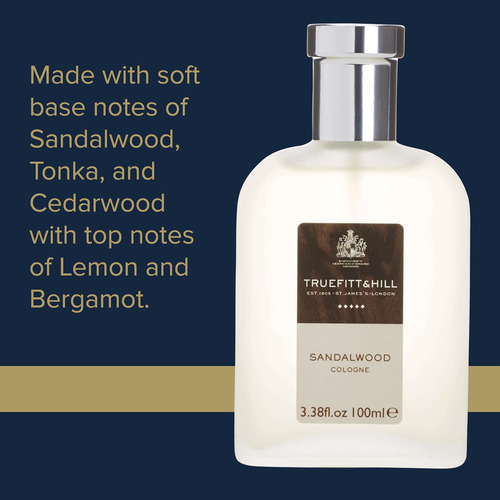 Cologne Truefitt & Hill Sandalwood 100ml Para Homens - Imagem 3