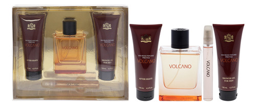 Conjunto De Presentes Perfume New Brand Prestige Volcano Par