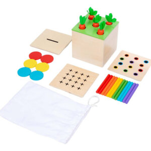 Caixa Montessori Play Kit Adena 4 Em 1 Com Cotonete