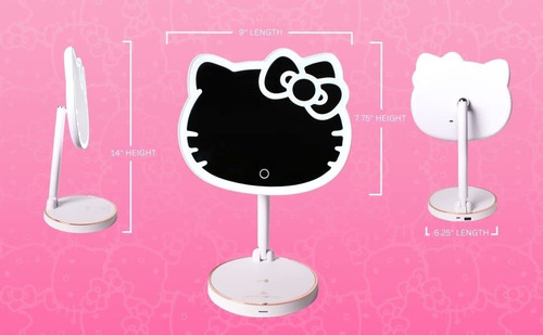 Espelho De Maquiagem Impressions Vanity Hello Kitty Led Reca - Imagem 6