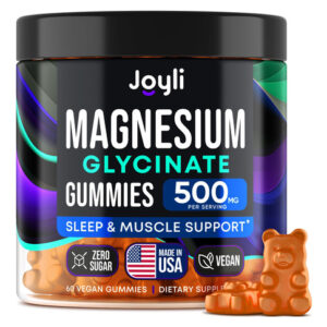 Gomas De Glicinato De Magnésio Joyli 500mg Com Vitamina B6,