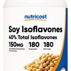 Suplemento De Isoflavonas De Soja Nutricost 150 Mg 180 Cápsu