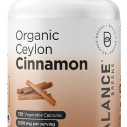 Suplemento Balance Breens Ceylon Canela 1200 Mg 120 Cápsulas