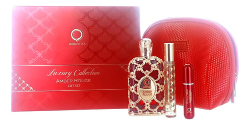 Conjunto De Perfume Unissex Orientica Al Haramain Amber Roug