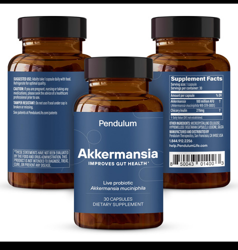 Pêndulo Probiótico Akkermansia Com Fibra Prebiótica 30 Cápsu - Imagem 3