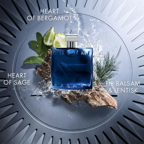 Perfume Azzaro Chrome Parfum Para Homens Citrus Fougère 100m - Imagem 2