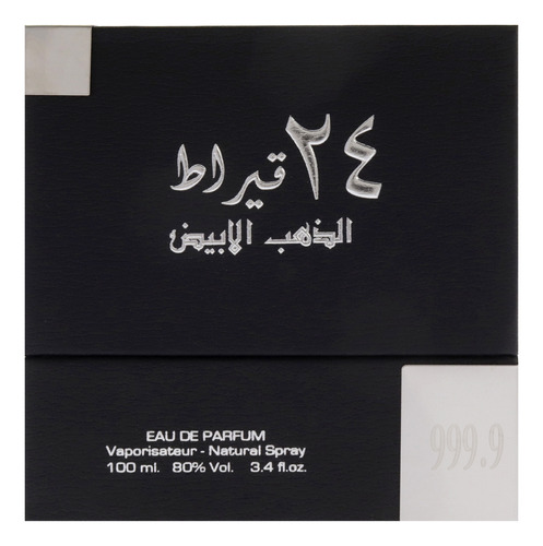 Perfume Lattafa 24 Quilates White Gold Edp 100ml Para Homens - Imagem 5