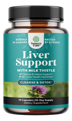 Suplementos Hepáticos Natures Craft Milk Thistle Alcachofra