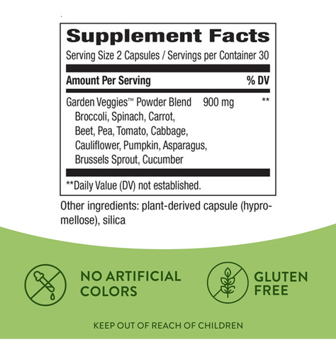 Suplemento Nature's Way Daily Garden Veggies 60 Cápsulas - Imagem 4