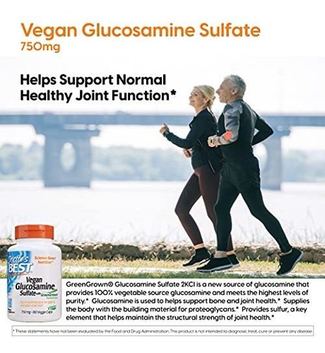 Doctors Best Vegan Glucosamina Joint Support Nongmo - Imagem 4