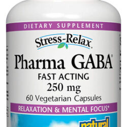 Suplemento De Fatores Naturais Stress-relax Pharma Gaba 250m