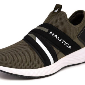 Tênis Nautica Braga Slip-on Casual Fashion Masculinos Olive