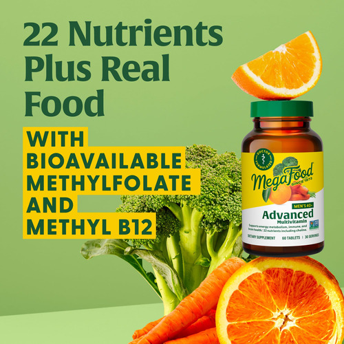 Suplemento Multivitamínico Masculino Megafood 40+ 120 Compri - Imagem 5