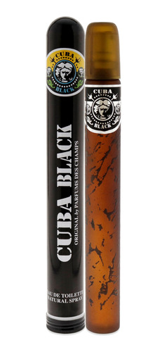 Cuba Black By Cuba Para Homens - Spray Edt De 1,17 Onças