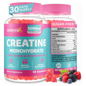 Gomas De Creatina Monohidratada Energixir 5000 Mg Com Taurin