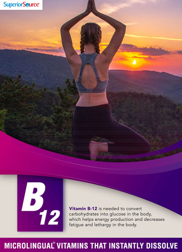 Suplemento De Fonte Superior De Vitamina B12 Metilcobalamina - Imagem 7