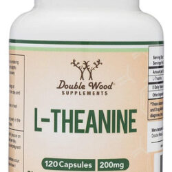 Suplemento De L-teanina De Madeira Dupla 200 Mg 120 Cápsulas