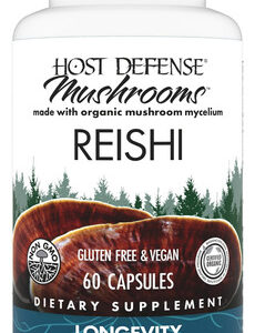 Suplemento Host Defense Reishi Em Cápsulas 60 Cápsulas