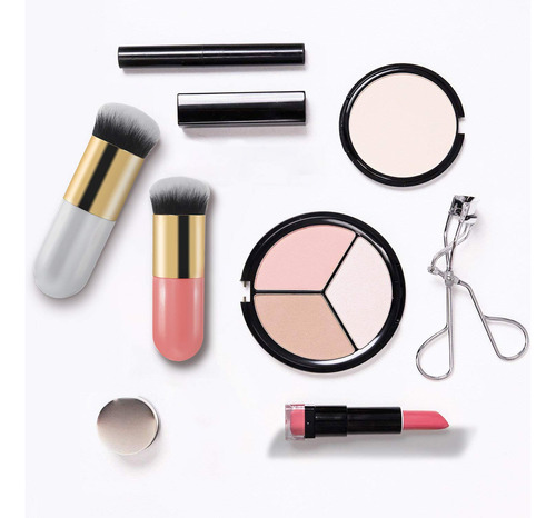 Pincel De Base Aft90 Chubby Makeup Brush X2 (dourado E Rosa) - Imagem 6