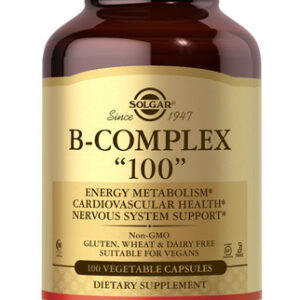 Suplemento Solgar B-complex 100 Cápsulas Vegetais