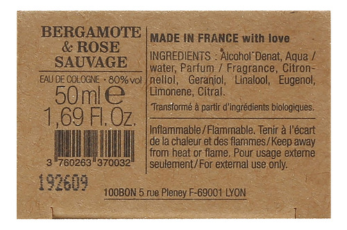 Perfume 100bon Bergamote & Rose Sauvage 50ml Para Mulheres E - Imagem 7