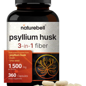 Suplemento Cápsulas Naturebell Psyllium Husk 1500 Mg 360 Ct
