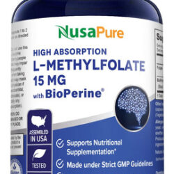 Suplemento Nusapure L Metilfolato 15 Mg 120 Cápsulas Vegetai