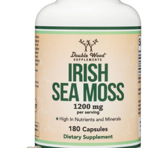 Suplemento Double Wood Irish Sea Moss Em Cápsulas 180x1200mg