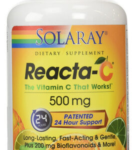 Suplemento Solaray Reacta-c Com 500 Mg De Vitamina C 180 Cáp