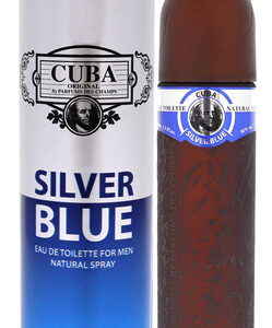 Cuba Silver Blue By Cuba Para Homens - Spray Edt De 3,3 Onça