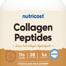 Peptídeos De Colágeno Nutricost Chocolate E Manteiga De Amen