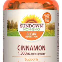 Suplemento: Cápsulas De Canela Sundown, 1000 Mg, 200 Cápsula