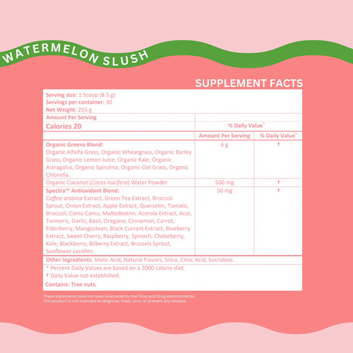Suplemento Kiala Nutrition Super Greens Powder Melancia - Imagem 3