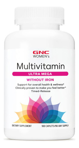 Multivitamínico Ultra Mega Feminino Gnc Sem Ferro | Daily Vi - Imagem 3