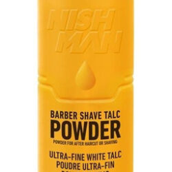Pó De Talco Nishman Barber Para Depois De Cortar O Cabelo Ou