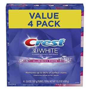 Creme Dental Crest 3d Glamorous White Mint Embalagem Maio