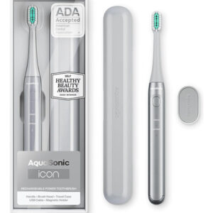 Escova De Dentes Elétrica Aquasonic Icon Recarregável Com Su