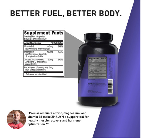Suplemento Jym Supplement Science Zma Zinco/magnésio 90 Cáps - Imagem 2
