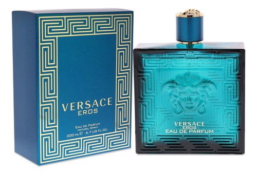 Perfume Versace Eros Eau De Parfum 200ml Para Homens - Imagem 3